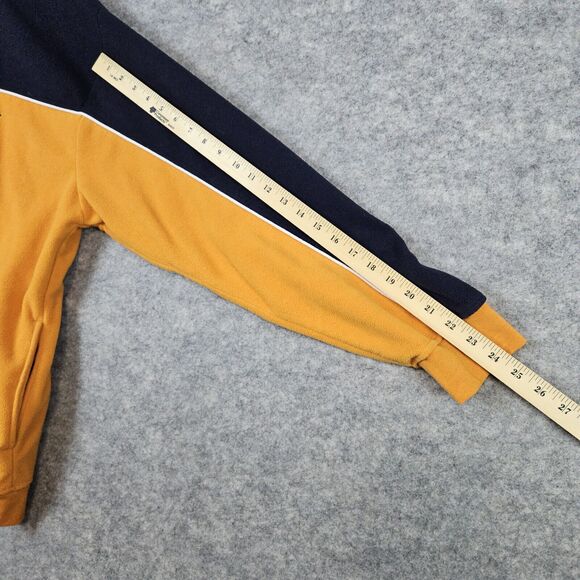 US Polo Assn Men's Fleece‎ Hooded Jacket Size L Blue & Yellow Full Zip Polyester - Picture 10 of 11